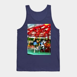 Carnival Midway - Girl Getting on Merry-Go-Round Tank Top